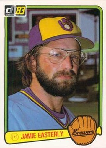 #280 Jamie Easterly - Milwaukee Brewers - 1983 Donruss Baseball
