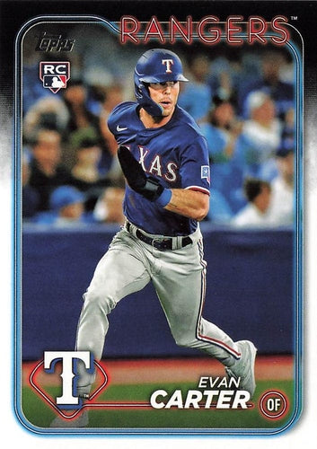 #280 Evan Carter - Texas Rangers - 2024 Topps Baseball