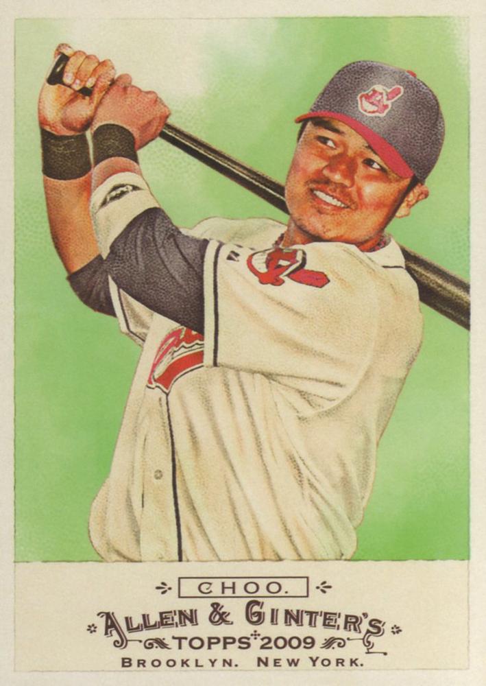 #280 Shin-Soo Choo - Cleveland Indians - 2009 Topps Allen & Ginter Baseball