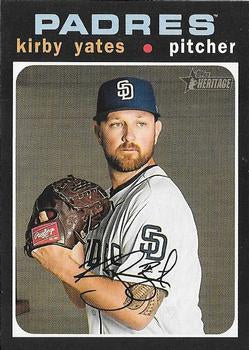 #280 Kirby Yates - San Diego Padres - 2020 Topps Heritage Baseball