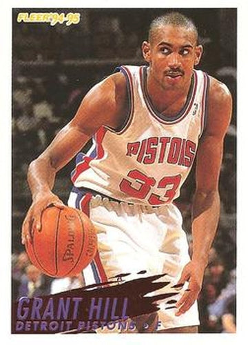 #280 Grant Hill - Detroit Pistons - 1994-95 Fleer Basketball