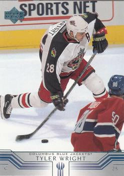 #281 Tyler Wright - Columbus Blue Jackets - 2001-02 Upper Deck Hockey