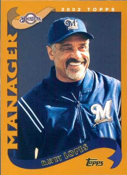 #281 Davey Lopes - Milwaukee Brewers - 2002 Topps Baseball