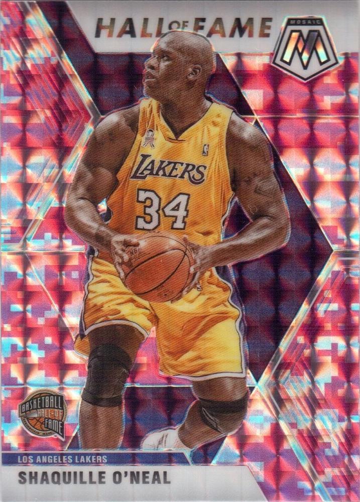 #281 Shaquille O'Neal - Los Angeles Lakers - 2019-20 Panini Mosaic - Camo Pink Basketball