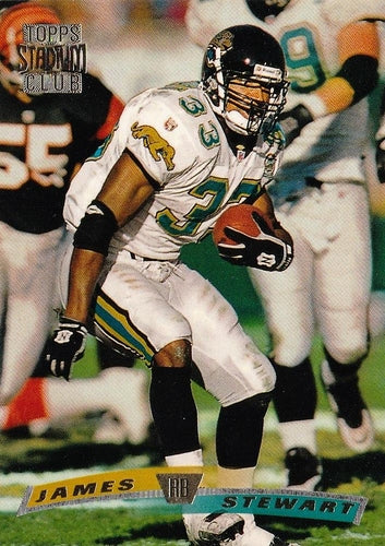 #281 James Stewart - Jacksonville Jaguars - 1996 Stadium Club Football