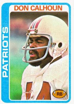 #281 Don Calhoun - New England Patriots - 1978 Topps Football