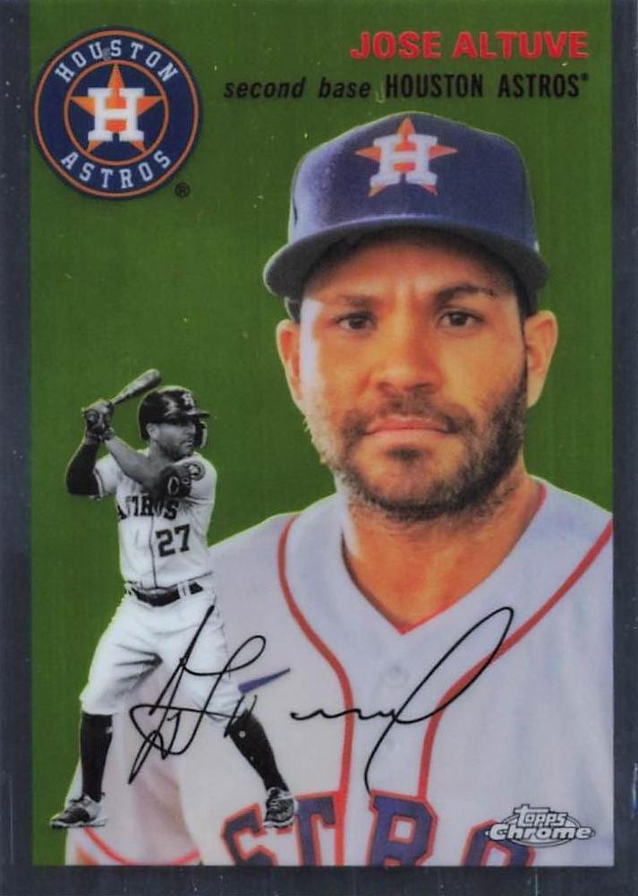 #281 Jose Altuve - Houston Astros - 2023 Topps Chrome Platinum Anniversary Baseball