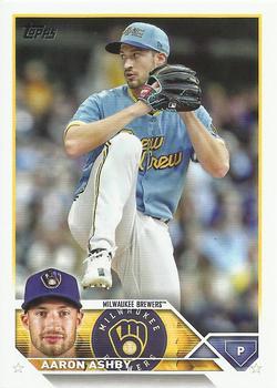 #281 Aaron Ashby - Milwaukee Brewers - 2023 Topps Baseball