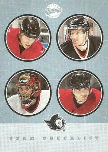#281 Daniel Alfredsson / Marian Hossa / Martin Havlat / Patrick Lalime - Ottawa Senators - 2002-03 Upper Deck Vintage Hockey