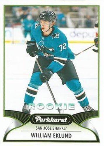#281 William Eklund - San Jose Sharks - 2021-22 Parkhurst Hockey