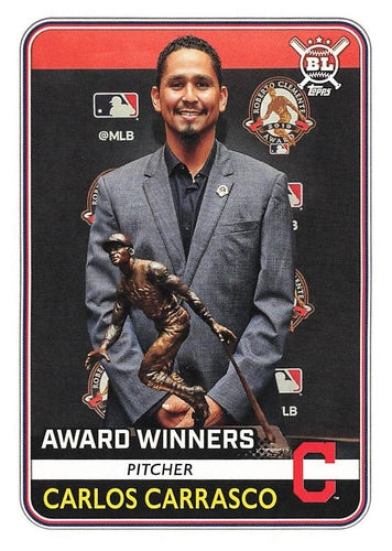 #281 Carlos Carrasco - Cleveland Indians - 2020 Topps Big League Baseball