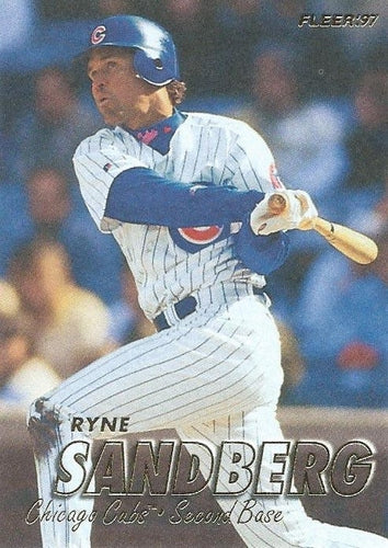 #282 Ryne Sandberg - Chicago Cubs - 1997 Fleer Baseball