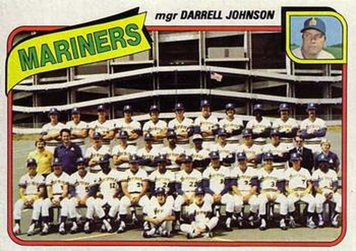 #282 Seattle Mariners / Darrell Johnson - Seattle Mariners - 1980 Topps Baseball