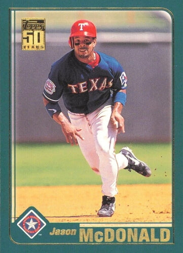 #282 Jason McDonald - Texas Rangers - 2001 Topps Baseball