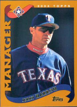 #282 Jerry Narron - Texas Rangers - 2002 Topps Baseball