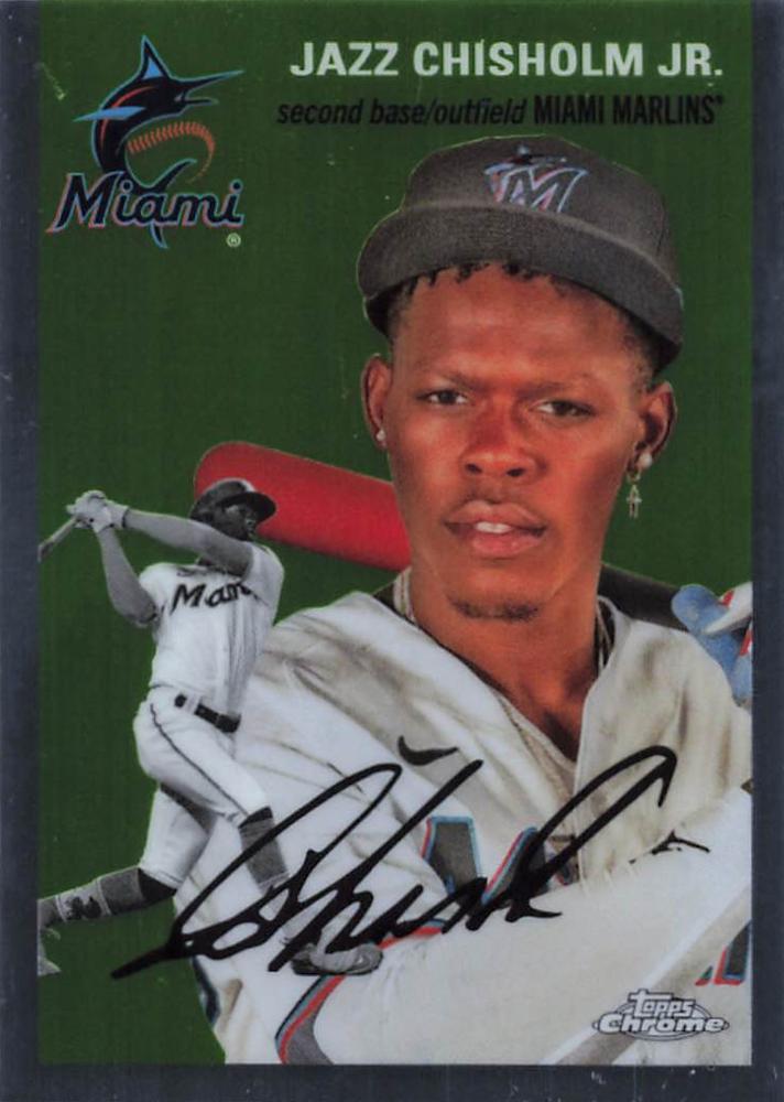 #282 Jazz Chisholm Jr. - Miami Marlins - 2023 Topps Chrome Platinum Anniversary Baseball