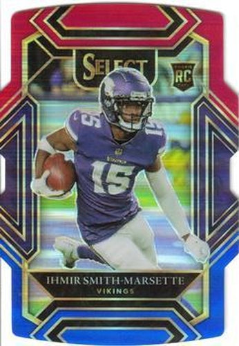 #282 Ihmir Smith-Marsette - Minnesota Vikings - 2021 Panini Select - Red and Blue Prizm Die Cut Football