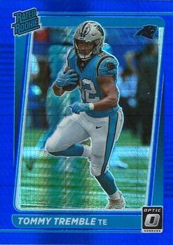 #282 Tommy Tremble - Carolina Panthers - 2021 Donruss Optic - Blue Hyper Football