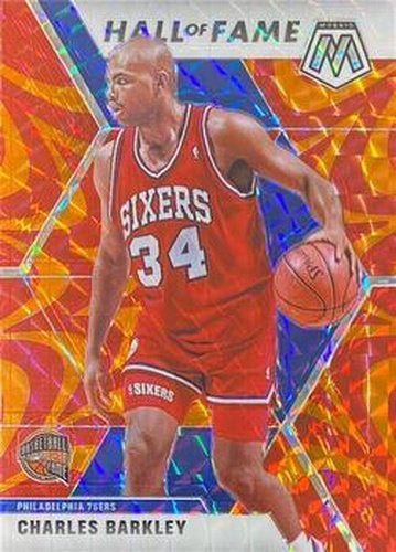 #282 Charles Barkley - Philadelphia 76ers - 2019-20 Panini Mosaic - Reactive Orange Basketball