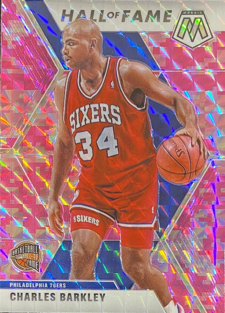 #282 Charles Barkley - Philadelphia 76ers - 2019-20 Panini Mosaic - Camo Pink Basketball