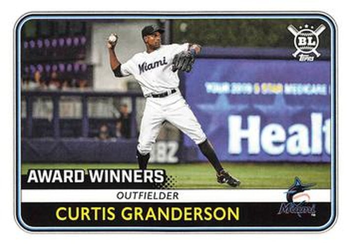 #282 Curtis Granderson - Miami Marlins - 2020 Topps Big League Baseball