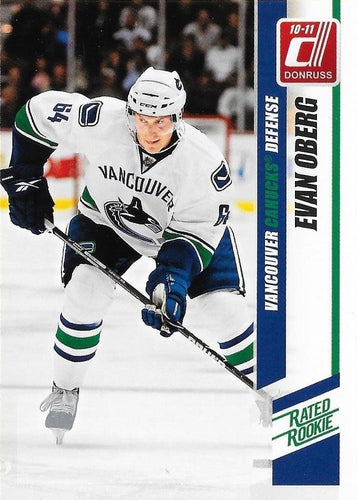 #282a Evan Oberg - Vancouver Canucks - 2010-11 Donruss Hockey