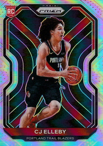 #283 CJ Elleby - Portland Trail Blazers - 2020-21 Panini Prizm - Silver Prizms Basketball