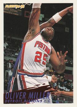 #283 Oliver Miller - Detroit Pistons - 1994-95 Fleer Basketball