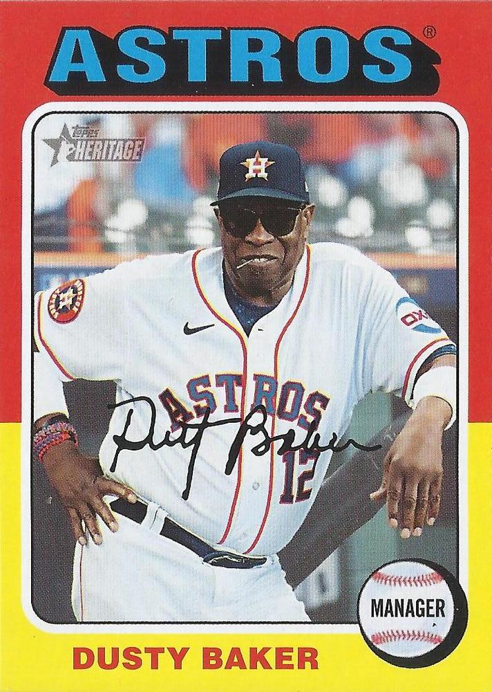 #283 Dusty Baker - Houston Astros - 2024 Topps Heritage Baseball