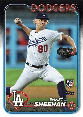 #283 Emmet Sheehan - Los Angeles Dodgers - 2024 Topps Baseball