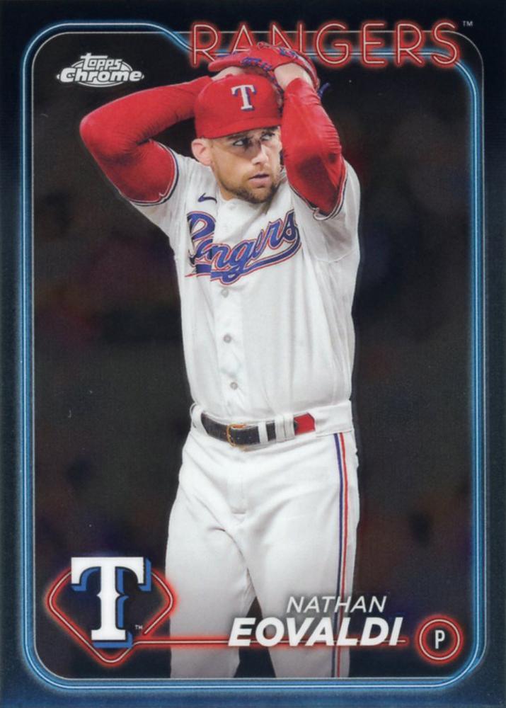#283 Nathan Eovaldi - Texas Rangers - 2024 Topps Chrome Baseball