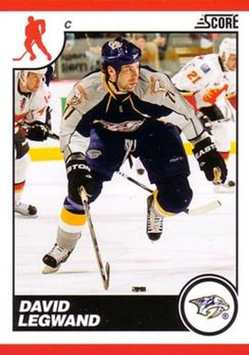 #283 David Legwand - Nashville Predators - 2010-11 Score Hockey