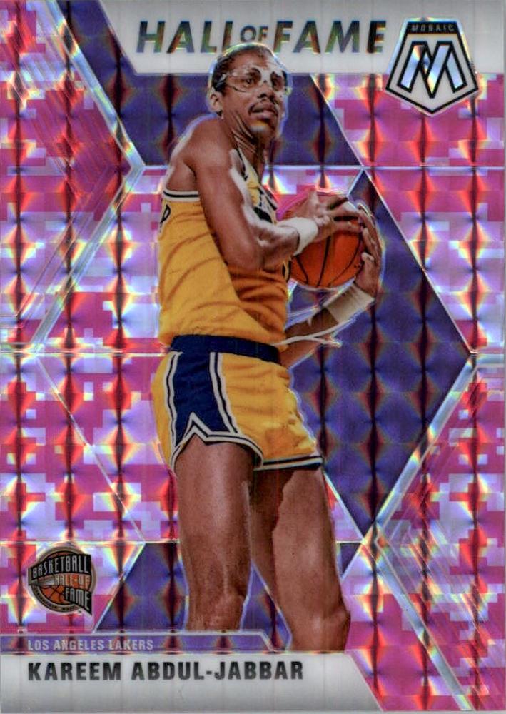 #283 Kareem Abdul-Jabbar - Los Angeles Lakers - 2019-20 Panini Mosaic - Camo Pink Basketball