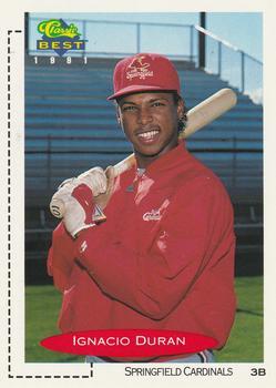 #283 Ignacio Duran - Springfield Cardinals - 1991 Classic Best Baseball