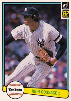 #283 Rich Gossage - New York Yankees - 1982 Donruss Baseball