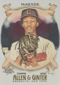 #283 Triston McKenzie - Cleveland Indians - 2021 Topps Allen & Ginter Chrome Baseball