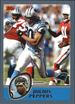 #283 Julius Peppers - Carolina Panthers - 2003 Topps Football