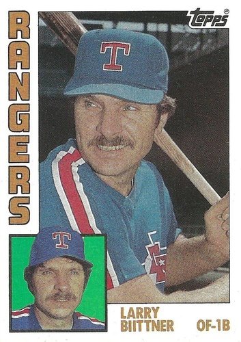 #283 Larry Biittner - Texas Rangers - 1984 Topps Baseball