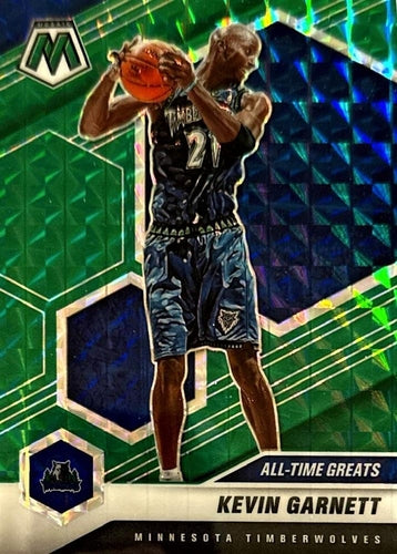 #283 Kevin Garnett - Minnesota Timberwolves - 2020-21 Panini Mosaic - Mosaic Green Basketball