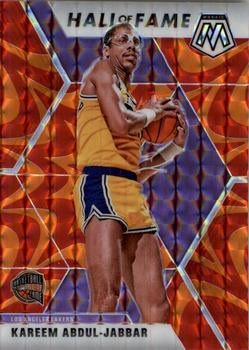 #283 Kareem Abdul-Jabbar - Los Angeles Lakers - 2019-20 Panini Mosaic - Reactive Orange Basketball