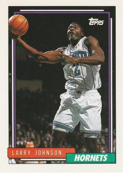 #283 Larry Johnson - Charlotte Hornets - 1992-93 Topps Basketball