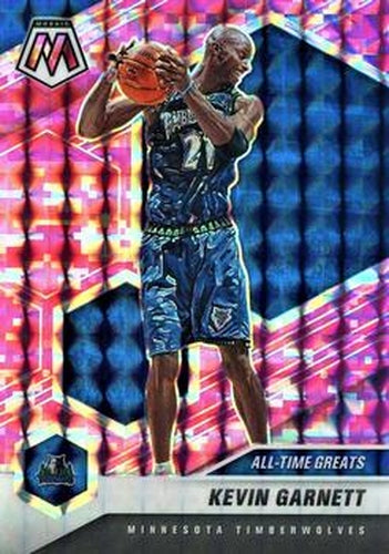 #283 Kevin Garnett - Minnesota Timberwolves - 2020-21 Panini Mosaic - Mosaic Camo Pink Basketball