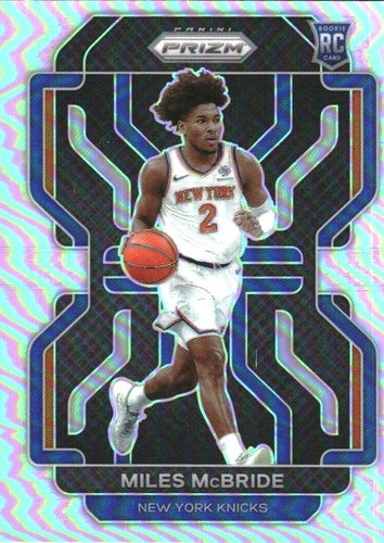 #283 Miles McBride - New York Knicks - 2021-22 Panini Prizm - Silver Basketball