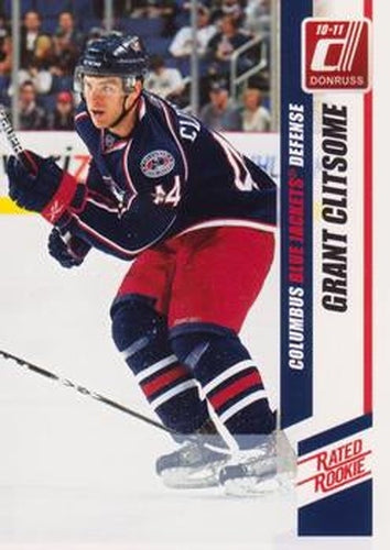 #283a Grant Clitsome - Columbus Blue Jackets - 2010-11 Donruss Hockey