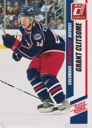 #283b Grant Clitsome - Columbus Blue Jackets - 2010-11 Donruss Hockey