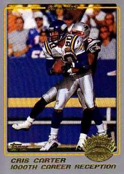 #284 Cris Carter - Minnesota Vikings - 2001 Topps Football