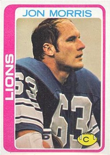 #284 Jon Morris - Detroit Lions - 1978 Topps Football