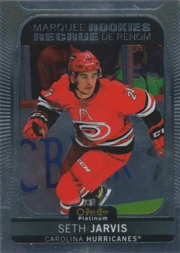 #284 Seth Jarvis - Carolina Hurricanes - 2021-22 O-Pee-Chee Platinum Hockey