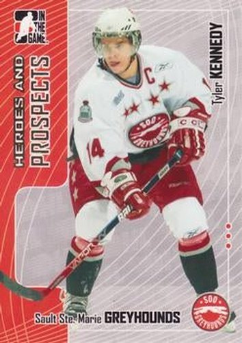 #284 Tyler Kennedy - Sault Ste. Marie Greyhounds - 2005-06 In The Game Heroes and Prospects Hockey