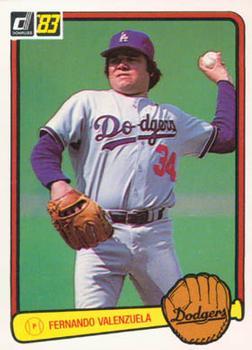 #284 Fernando Valenzuela - Los Angeles Dodgers - 1983 Donruss Baseball